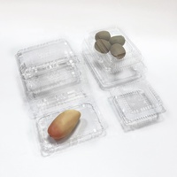 Wegwerp clamshell transparante rechthoekige plastic doos voor cake, sandwich, sushi verpakking, aanpasbaar met logo/grafisch ontwerp