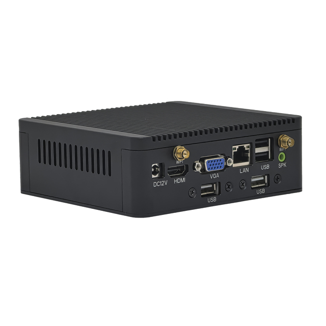 2026 ELSKY NANO1F Industrial Computer with Intel N95 Processor Quad Core 1.70G M.2 SSD 12V~24V Wide Voltage 4K HDMI VGA/HDMI