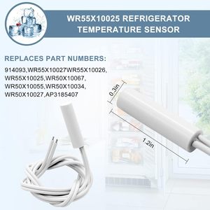 Kit de Calentador de Descongelación para Refrigerador Ami Parts WR51X10055 con Sensor y Termostato 110-120 V, Acero Inoxidable, Fácil Instalación - Product Image 4