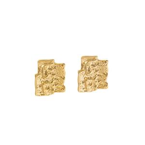 <b>Stud</b> Earrings 18K Gold Plated <b>Titanium</b> Steel U-Shaped Geometric Design Fashion Dangle Earrings For Women Summer Style - Product Image 5