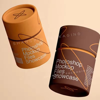 Boîte ronde en carton écologique, jetable, de luxe, sur mesure, avec logo, de qualité alimentaire, pour emballer des sachets de thé ou du café