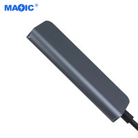 Hub USB en alliage d'aluminium original USB3.0 vers USB3.0 USB2.0 Type-C Station d'accueil pour ordinateur portable Adaptateur USB en stock