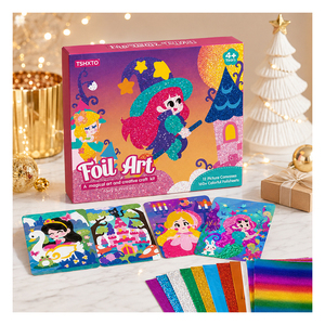 Kit de Actividades de Transferencia de Lámina Decorativa para Niños, Set de Lienzos con Pegatinas de Animales, Aprendizaje para Principiantes, Regalo de Recompensa Festiva - Product Image 1