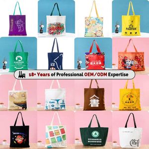 Customized Silk Screen Printed Logo Eco-friendly Boat Tote <b>Bag</b> Letter Pattern Colorful <b>Canvas</b> <b>Large</b> Size Shopping <b>Bag</b> MOQ 1pcs - Product Image 3