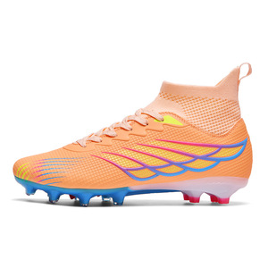 Nuevo Estilo Botas de Fútbol Juveniles para Exteriores con Tacos Largos, de Caña Alta, para Competición, Venta al por Mayor, Cómodas para Césped Plus - Product Image 4