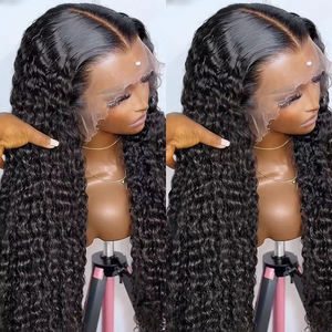 วิกผมด้านหน้าปิดด้วยลูกไม้แบบไร้กาว5x5 13X4วิกผมด้านหน้าผมดิบดึงสาย360วิกผมที่มองไม่เห็นได้โดยไม่ต้องใช้กาว - Product Image 3