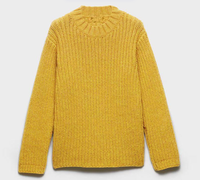 Pull en maille côtelée épaisse personnalisé pour homme, col rond, manches longues, coupe décontractée, hiver, décontracté, OEM ODM, marque privée