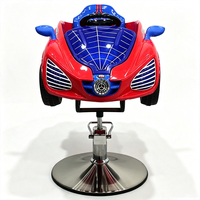 Fauteuil de Barbier Enfant en Forme de Voiture, Chaise de Salon pour Enfants, Vente en Gros, Pivotant et Réglable pour Salon de Coiffure Enfant