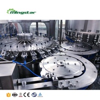 Mingstar prix usine complète automatique mini petite entreprise bouteille eau lavage embouteillage et capsulage machine