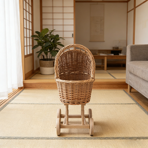 <strong>Children</strong> Wicker Rattan <strong>Shopping</strong> <strong>Trolley</strong> Basket Cart Kids Wicker Trplley Toy Wicker Basket <strong>Shopping</strong> <strong>Trolley</strong> - Product Image 3