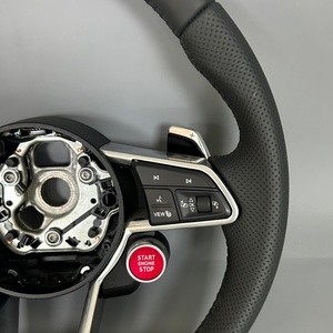 Volante Deportivo de Cuero S Line Mejorado para <span class=keywords><strong>Audi</strong></span> A6 C7 A3 A4 B8 A5 8V 8P A7 S3 S5 B9 <span class=keywords><strong>R8</strong></span> B9 RS3 Q5 RS RS5 - Product Image 5