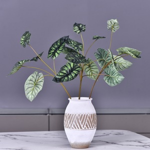 Plantas <span class=keywords><strong>de</strong></span> helecho artificiales realistas hechas <span class=keywords><strong>a</strong></span> mano, arbusto <span class=keywords><strong>de</strong></span> vegetación falsa, follaje <span class=keywords><strong>de</strong></span> plástico para jardín - Product Image 3