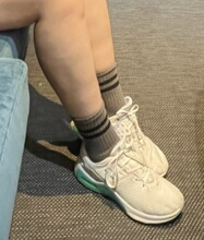 Chaussettes de yoga mi-longues en gros pour femmes, antidérapantes, pour Pilates, à cinq doigts, à orteils séparés, rayées, pour le sport et le fitness professionnel - Product Image 2