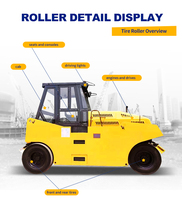 Nouveau Compacteur Routier Pneumatique à Double Tambour de 16 Tonnes avec Moteur Cummins Certifié EPA Puissance 74kW Roue à Pneus en Caoutchouc