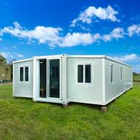 Maison conteneur extensible galvanisée antirouille, maison mobile extensible pour logement de campement en zone isolée