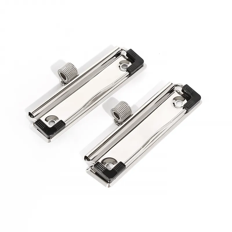 Plate clamp with spring pen holder 120mm metal clipboard clips for folder