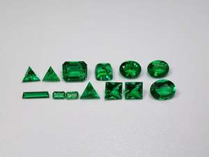 Zhanhao yüksek kalite kolombiyalı Lab, halka yapımı için zümrüt Oval boncuklar oluşturuldu hidrotermal 5x7mm 1CT 2CT sentetik zümrüt - Product Image 6