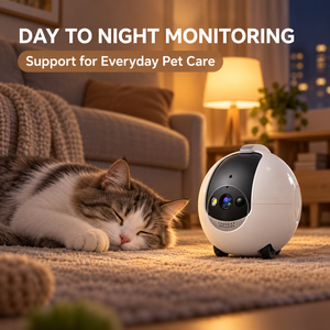 Caméra robot mobile pour animaux de compagnie 4MP pour la surveillance intérieure à domicile avec vision en direct et audio via WiFi - Product Image 5