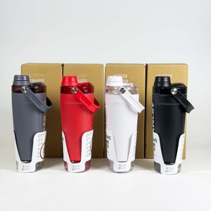 Shaker Bottle 20 Oz Leakproof Insulated Stainless Steel Shaker Cup Base Storage Twist on Fast Flow Lid BPA Free for <strong>Stanley</strong> - Product Image 3