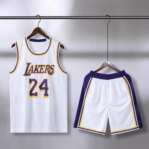 Maillots <span class=keywords><strong>NBA</strong></span> personnalisés Ensemble uniforme de basket-ball pour hommes <span class=keywords><strong>Maillot</strong></span> et gilet d'étudiant en polyester sans manches - Product Image 5