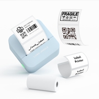 Mini-imprimante thermique portable personnalisée sans fil pour étiquettes autocollantes, idéale pour les étudiants, les notes d'étude, le journalisation, le bricolage et le scrapbooking