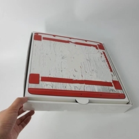Boîtes à pizza en carton ondulé rigide de haute qualité pour la vente en gros, avec doublure en mousse et impression sérigraphique en relief