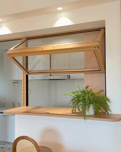 OEM thương mại nhà bếp thanh khí trụ cột đôi tráng men Bản lề cử<span class=keywords><strong>a</strong></span> sổ hợp kim nhôm khung gấp mở phong cách vượt qua cử<span class=keywords><strong>a</strong></span> sổ mái hiên - Product Image 4