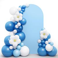 Housse de fond de scène bleue pour arche, housses d'arche de 7,2 et 6 pieds, housse extensible pour arche de mariage, décoration pour fête nuptiale, baby shower, anniversaire