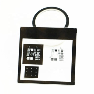 Thẻ kiểm tra độ phân giải máy ảnh công nghiệp 63*63mm tích cực & tiêu cực tấm kính phân giải quang học để kiểm tra độ phân giải kính hiển vi - Product Image 3