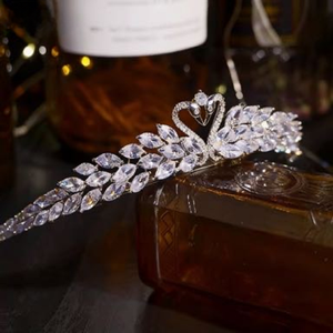 Diadèmes de mariée, couronnes en zircon, accessoires pour <span class=keywords><strong>cheveux</strong></span> pour enfants, demoiselles d'honneur, spectacles et fêtes de mariage - Product Image 5