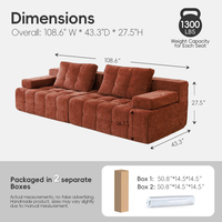 Lawrence Kompressions-Sofa im Karton Couch-Set für Wohnzimmer OEM ODM Faltbares Bett Komprimiertes Modulares Vakuum-Sektionalsofa