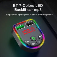 Cargador de Coche Inteligente con 2 Puertos USB, Adaptador de Carga Rápida de 3.1A, Estación de Carga con Bluetooth para Teléfono