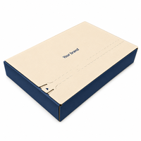 Boîte à languette en carton ondulé Kraft, emballage personnalisé imprimé pour vêtements, chaussures, cadeaux et commandes par abonnement
