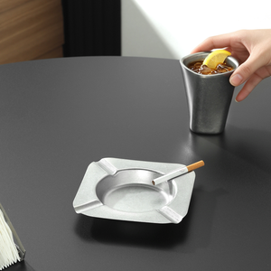 Ceniceros <span class=keywords><strong>Cendal</strong></span> de Forma Geométrica, Acero Inoxidable 304, Estilo Americano, Accesorio para Fumar, Decoración para Hoteles, Bares, Patios Exteriores - Product Image 2