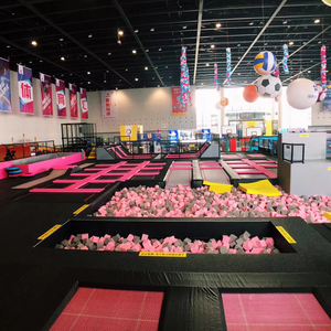 Commercial Indoor Trampoline Park Equipment with Kids Soft Play Area <b>Slide</b> and Ball <b>Pool</b> for Amusement Center - Product Image 1