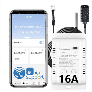 Interruptor WIFI EWeLink EV-TDQ-16A-220v-T, Termostato de 16A con Sensor de Temperatura, Interruptor de Control Inteligente Compatible con Alexa y Google Home - Product Image 1