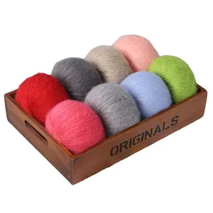 Fine Mohair 5.5S Ball Yarn For Hand Knitting China Factory Direct Selling Tam Tam Yarn