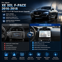 Autoradio Android 14 avec écran HD et navigation pour Jaguar XE XEL F-PACE 2016-2018, lecteur multimédia, CarPlay sans fil, GPS