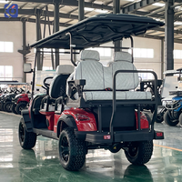 Voiture de golf électrique 6 places homologuée pour la route, 72V, utilitaire, avec batterie au lithium, pour club et visites touristiques