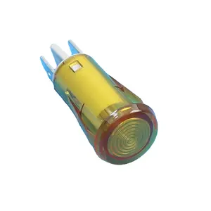 녹색 파랑 노랑 흰색 빨강 12mm 신호 램프 24v 파일럿 라이트 플라스틱 램프 LED 파손 방지 금속 파일럿 램프 표시기