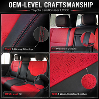 Sarung Jok Mobil Universal Anti Air TOPFIT Factory Custom, Anti Selip, Penyerap Keringat, Kulit Nappa Depan Belakang untuk Mobil
