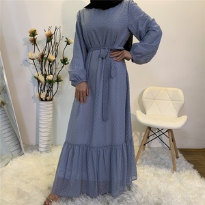 6294# Fashion Dress for Women Muslim Eid Ramadan Islamic Dress with Lining Women Clothing Wholesale - Product Image 2