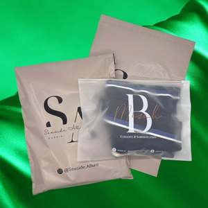 Sacs d'expédition en plastique beige nude pour la mode, imperméables, pour l'emballage des cheveux, sacs express bruns - Product Image 6