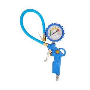 Tire Inflator With Pressure Pneumatic Gauge High Performance <b>Car</b> and Motorcycle and Bikes With Presta and Schrader Valve - Product Image 2