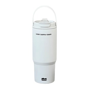 316 Stainless Steel Portable <b>Thermos</b> Coffee <b>Cup</b> 500 ml with Global Major Cities Skylines Pattern with Lid - Product Image 1