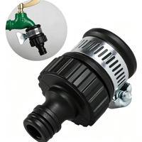 Adaptateur de robinet universel en plastique durable pour la maison, raccords rapides pour tuyau d'irrigation de jardin, joint de tuyau de 16 mm, adaptateur de robinet d'eau