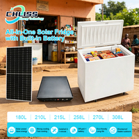 Congélateur solaire 210L DC 12V 24V avec panier, congélateur profond solaire portable pour la maison et la cuisine