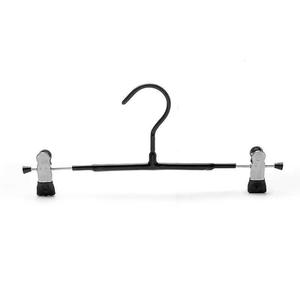 Percha telescópica metálica para pantalones con clips, blanca y negra, para almacenamiento de pantalones y faldas, para uso doméstico y en tiendas de ropa. - Product Image 4