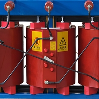 Transformateur triphasé de type sec série SCB, refroidi par air, pour distribution d'énergie, 250 KVA, 300 KVA, 400 KVA