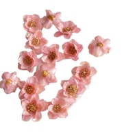 LUIY-Silberne Glockenblumen DIY Ohrringe Armband Material Echte Getrocknete Blumen Rose Epoxidharz Handgefertigt Super Märchenhafter Waldstil